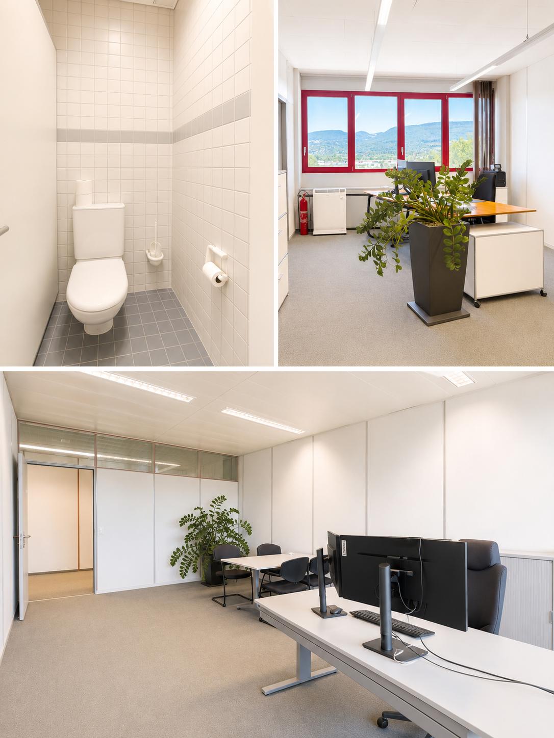 1282m² office