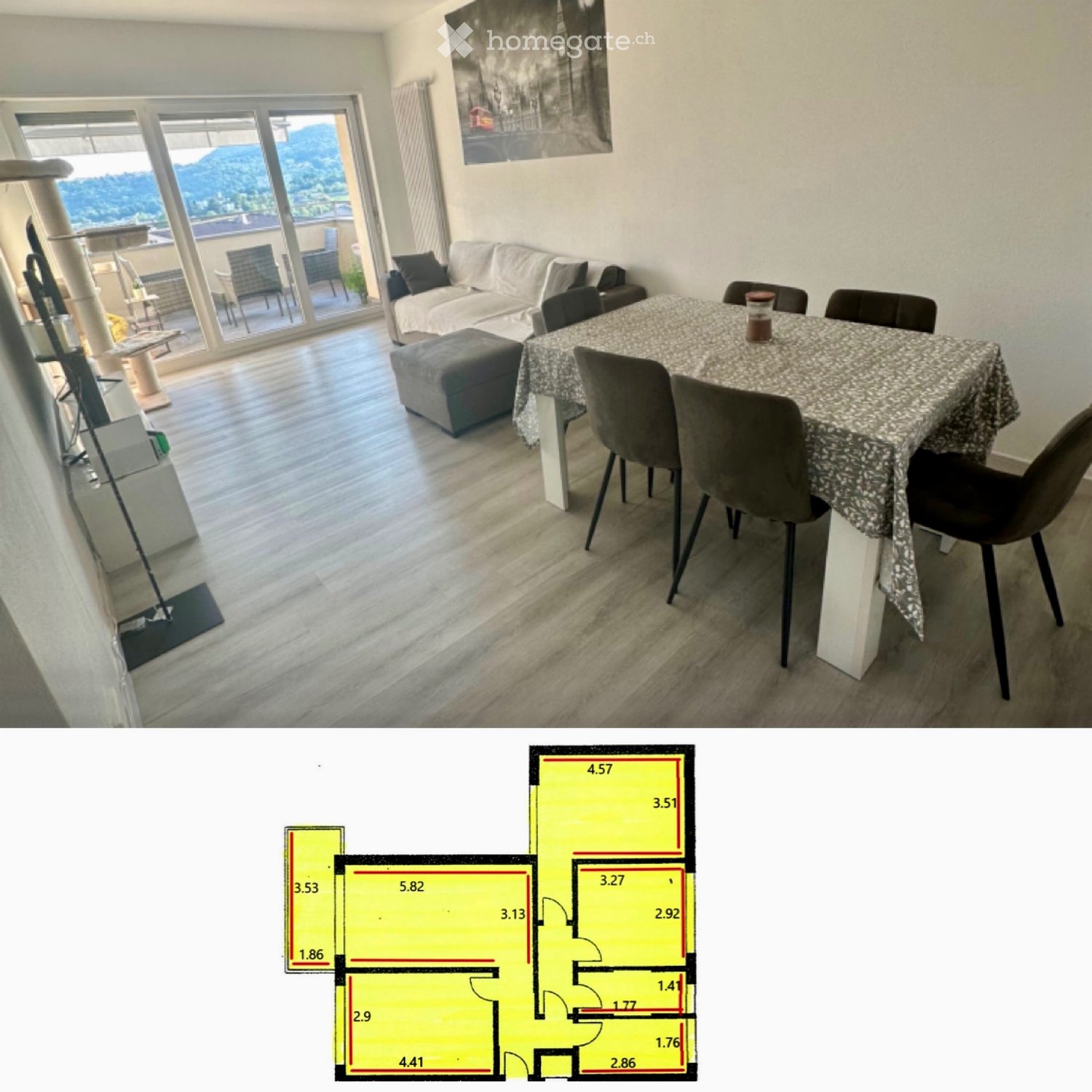 4-Zimmer-Wohnung, Foto 1 von 5