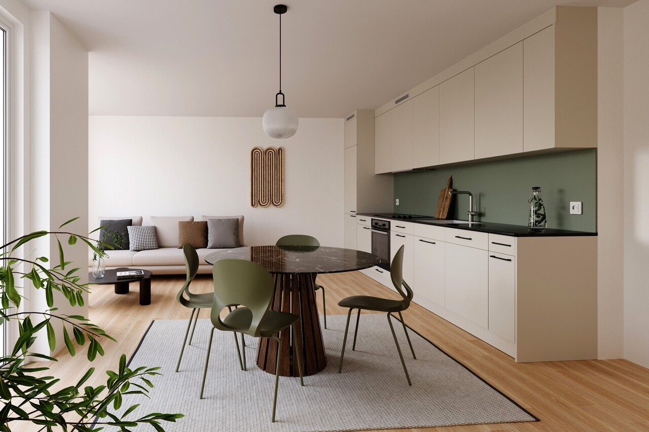 3 ½ pièces à l'étage supérieur