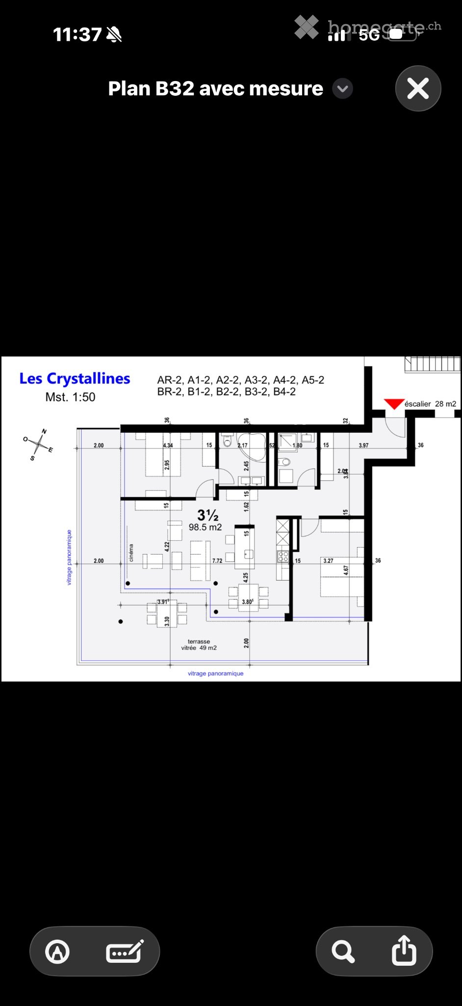 3 rooms apartment