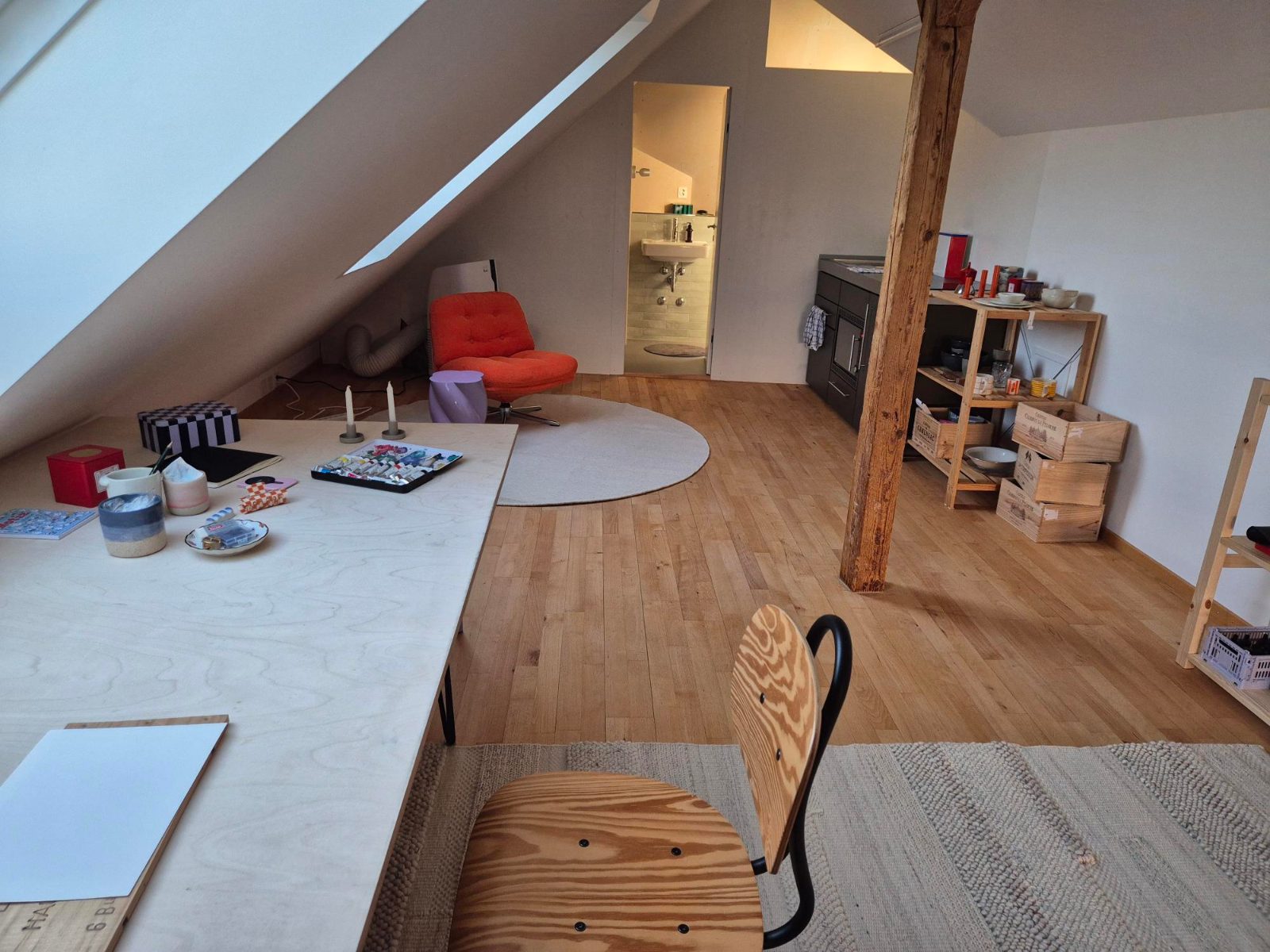 Helles Dach-Atelier / Studio mit Alpenblick in Zürich, Foto 2 von 5