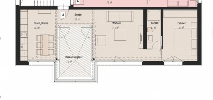 1 ½ Zimmer Wohnung