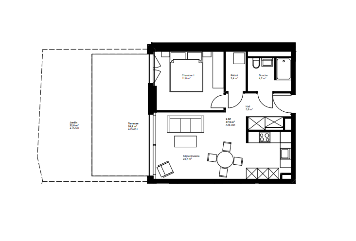 Appartamento di 2 ½ locali