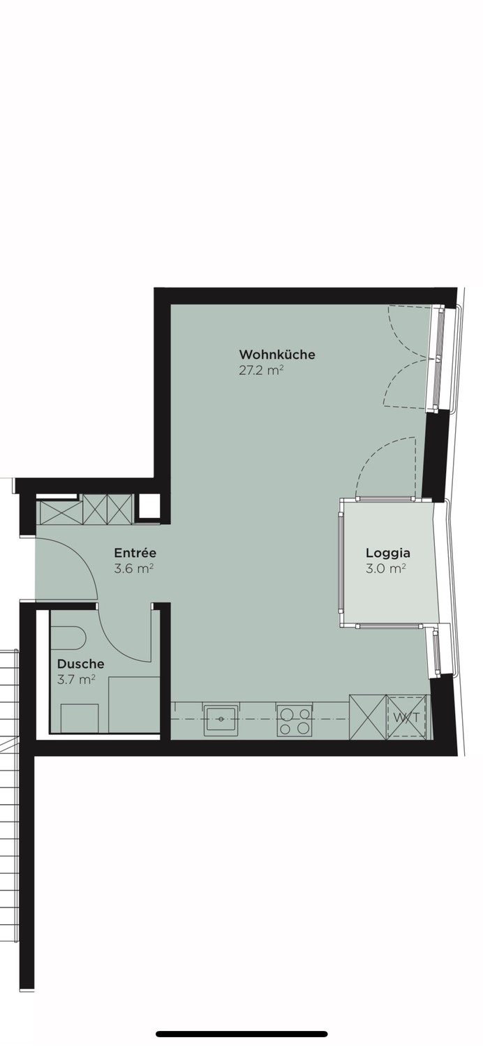 1 ½ rooms apartment, Foto 3 von 6