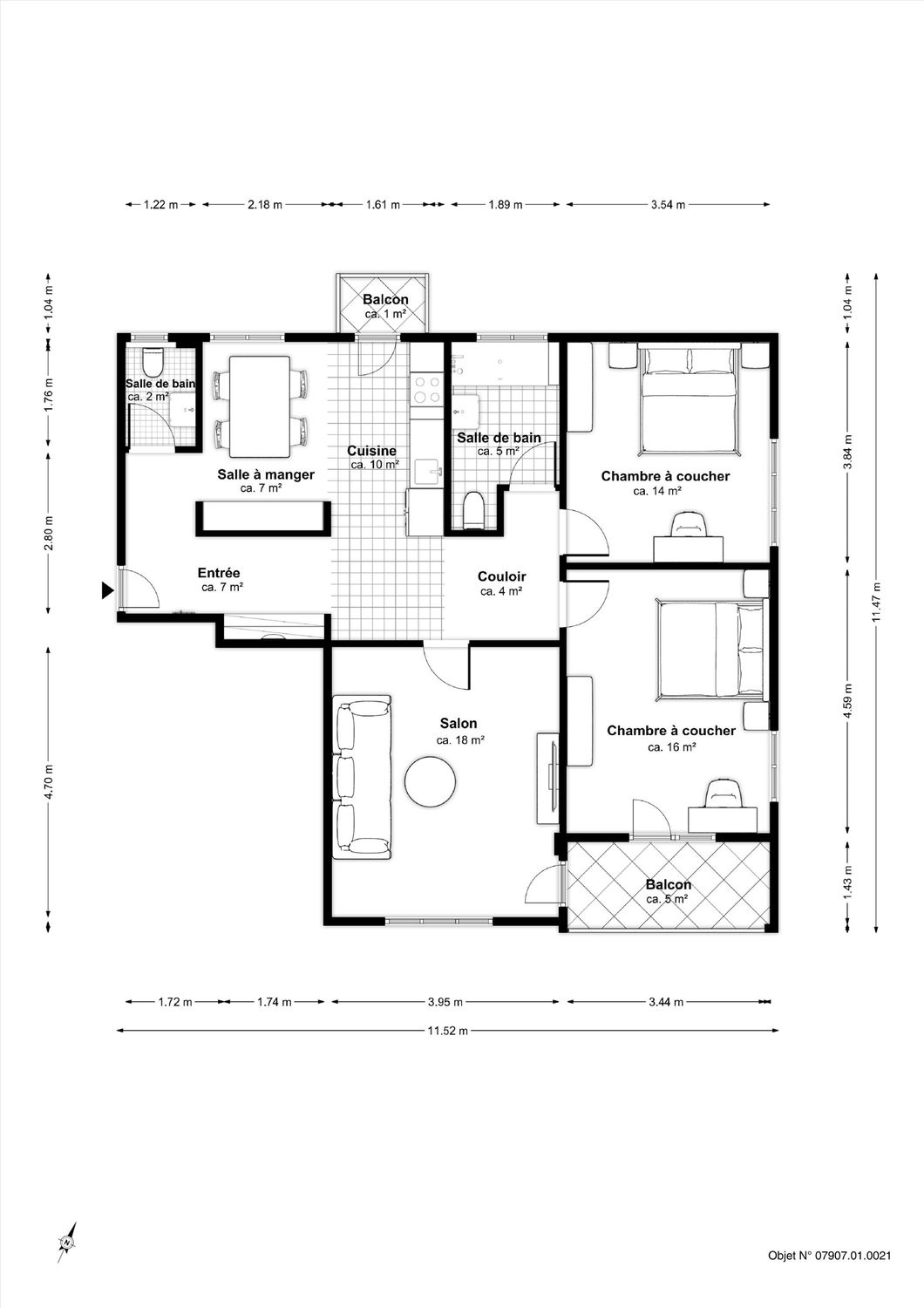 3 ½ Zimmer-Wohnung