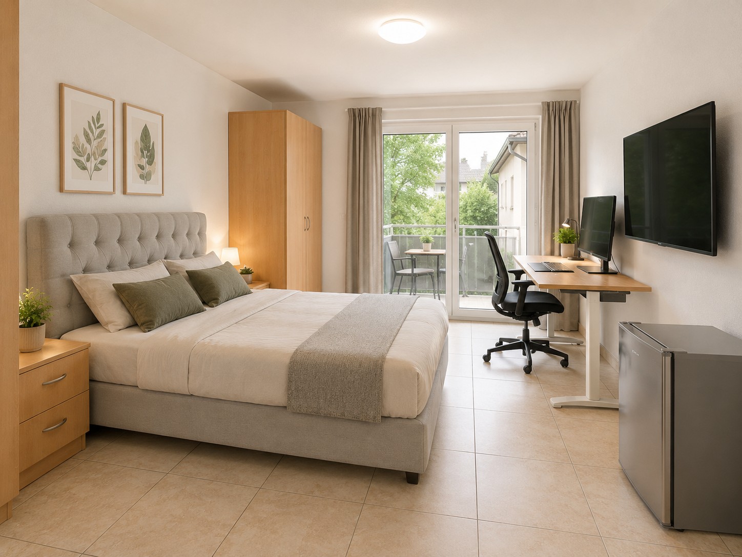 Chambre dans un appartement partagé
