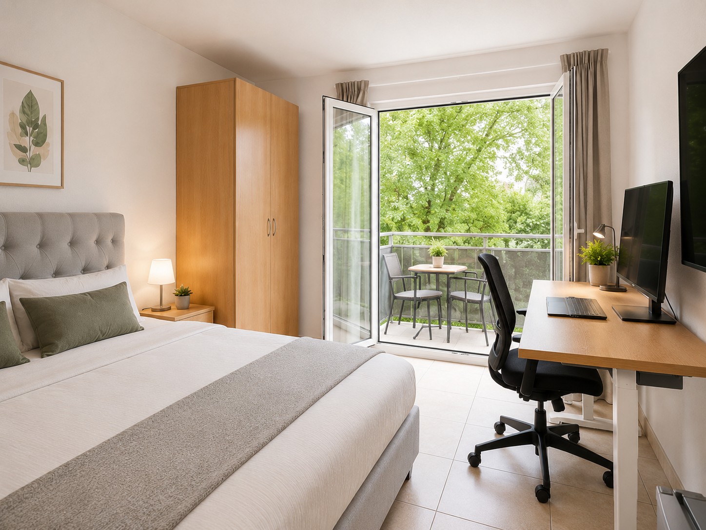 Chambre dans un appartement partagé