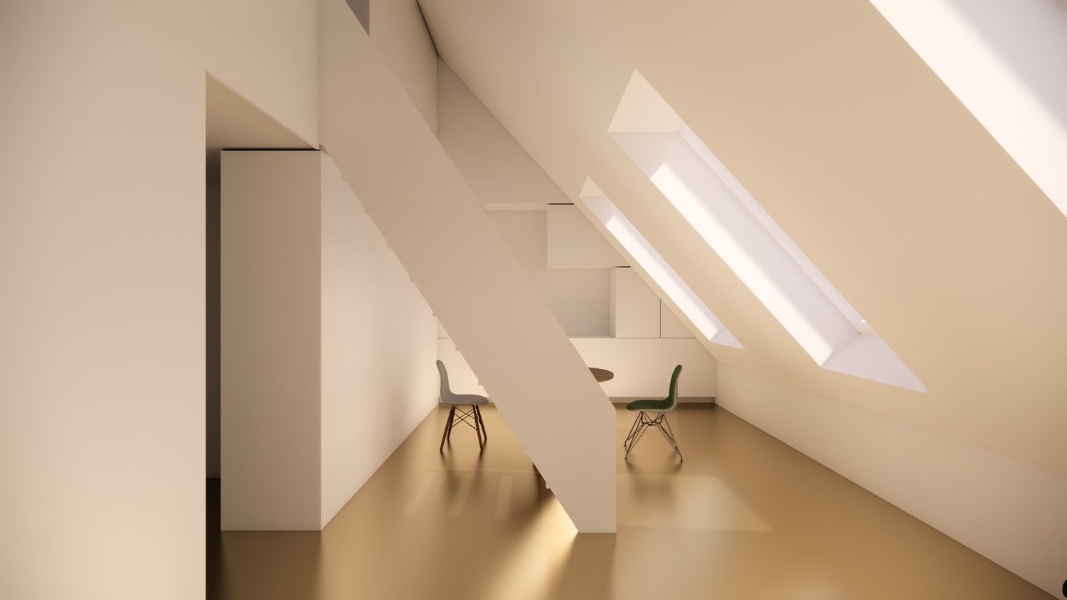 1 ½ rooms roof flat