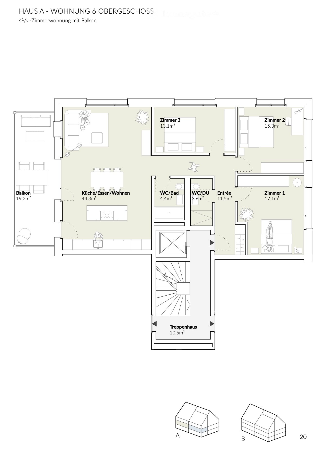 4 ½ rooms apartment