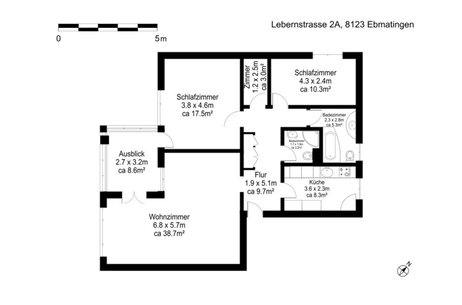 Appartamento di 3 ½ locali