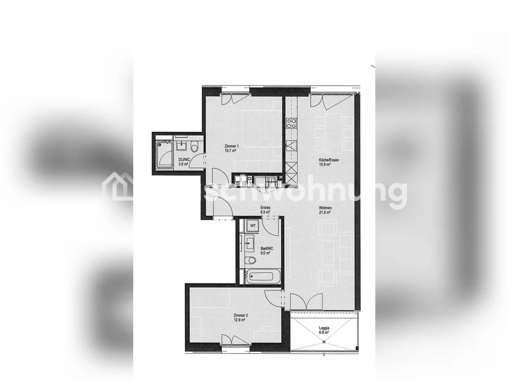 3 ½ rooms apartment, photo 1 sur 2