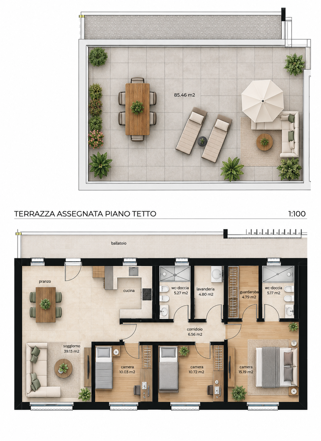 4 ½ Zimmer Dachwohnung, Foto 1 von 10
