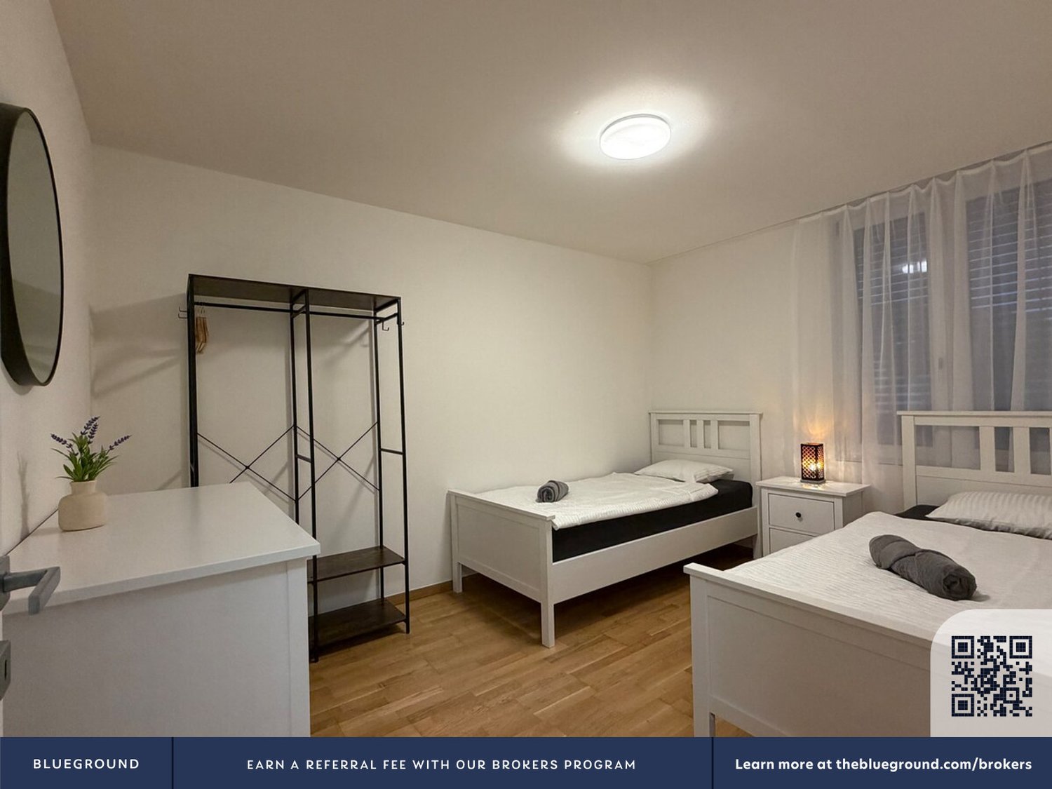 4 rooms furnished flat