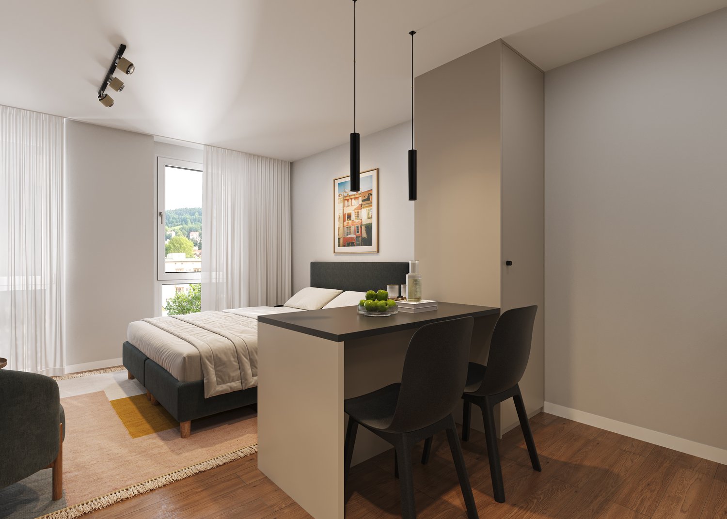 2 ½ room furnished flat