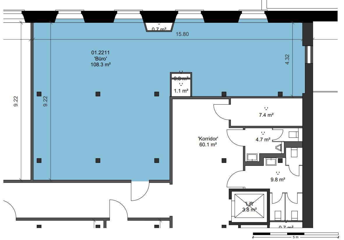 108m² office