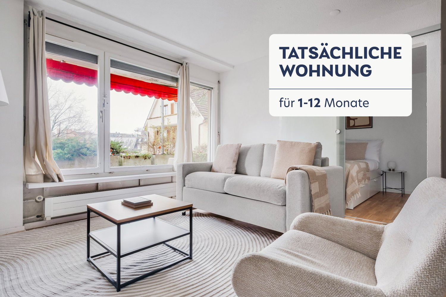 2 ½ rooms furnished flat, Foto 1 von 10