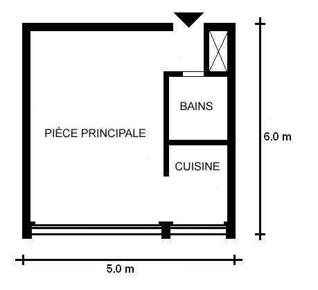 1-Zimmer-Wohnung