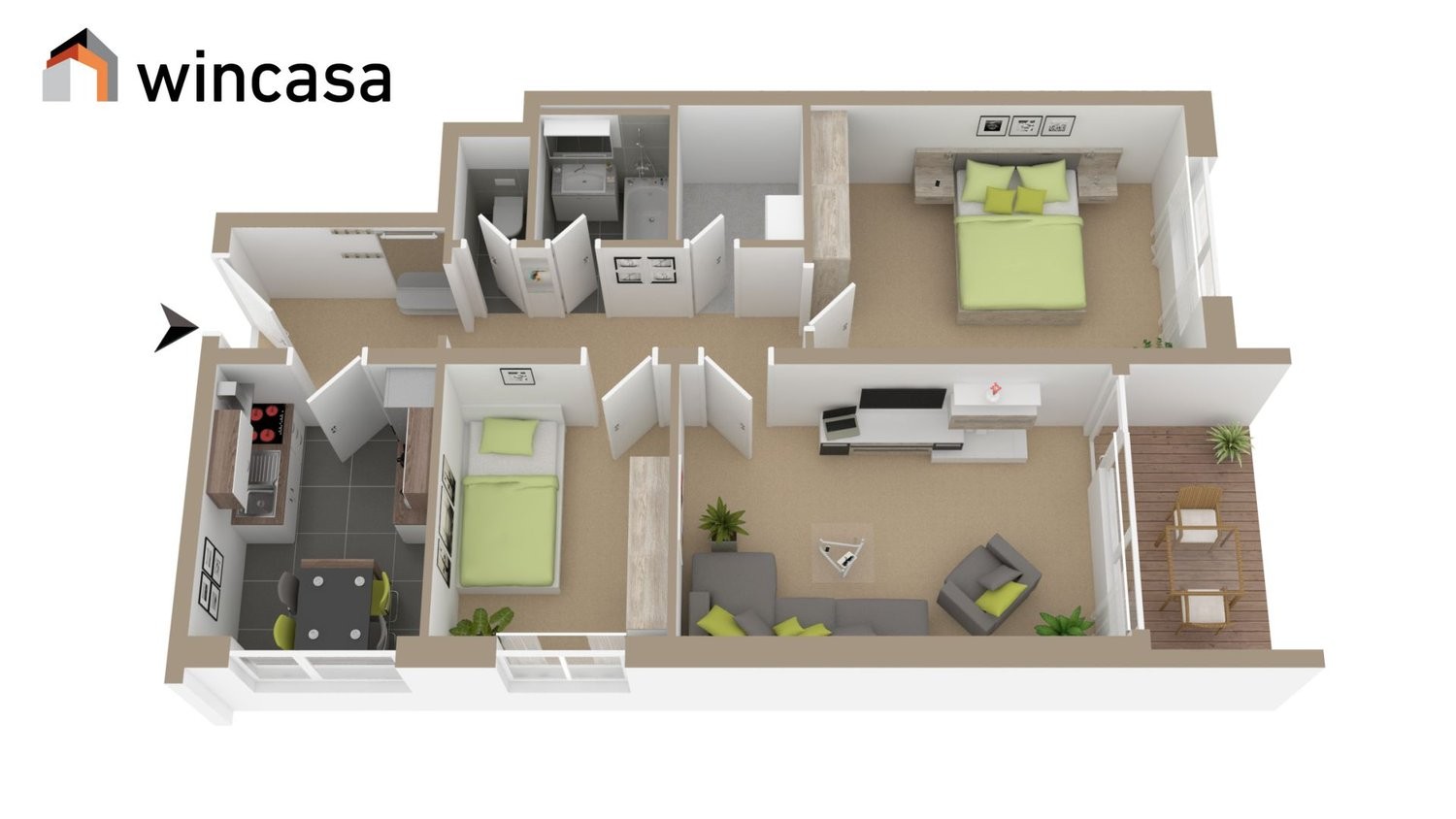 3 Zimmer Wohnung