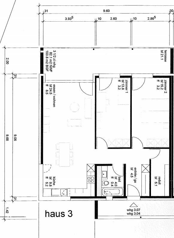 3 ½ rooms apartment