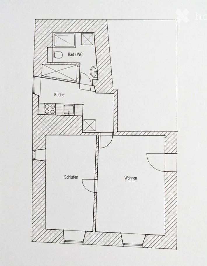 Appartement de 2 pièces