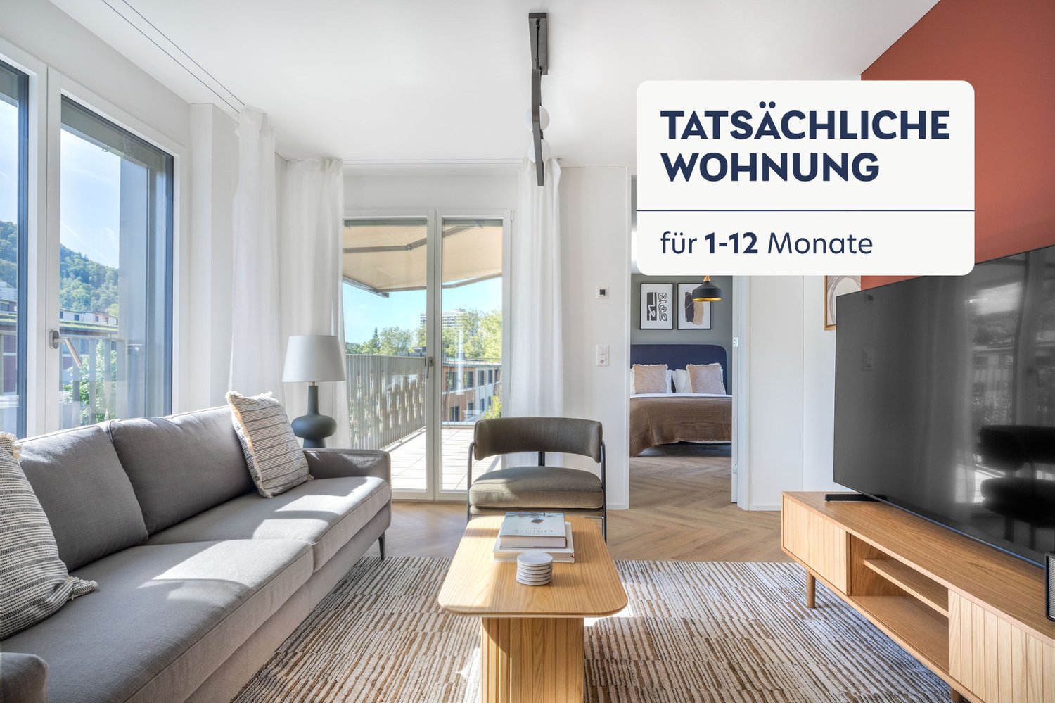 2 ½ pièces appartement meublé