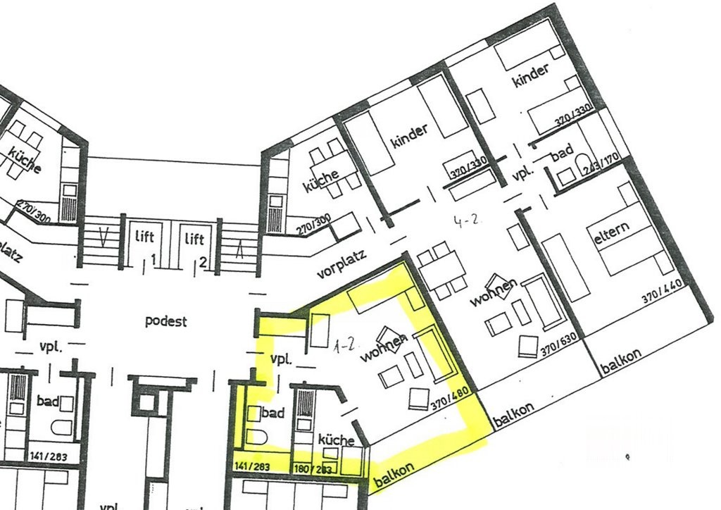 1 pièce appartement