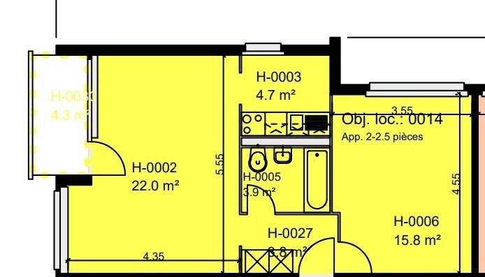 2 rooms apartment, Foto 8 von 8