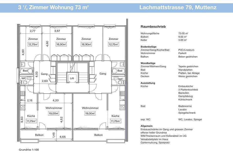 3 ½ room apartment