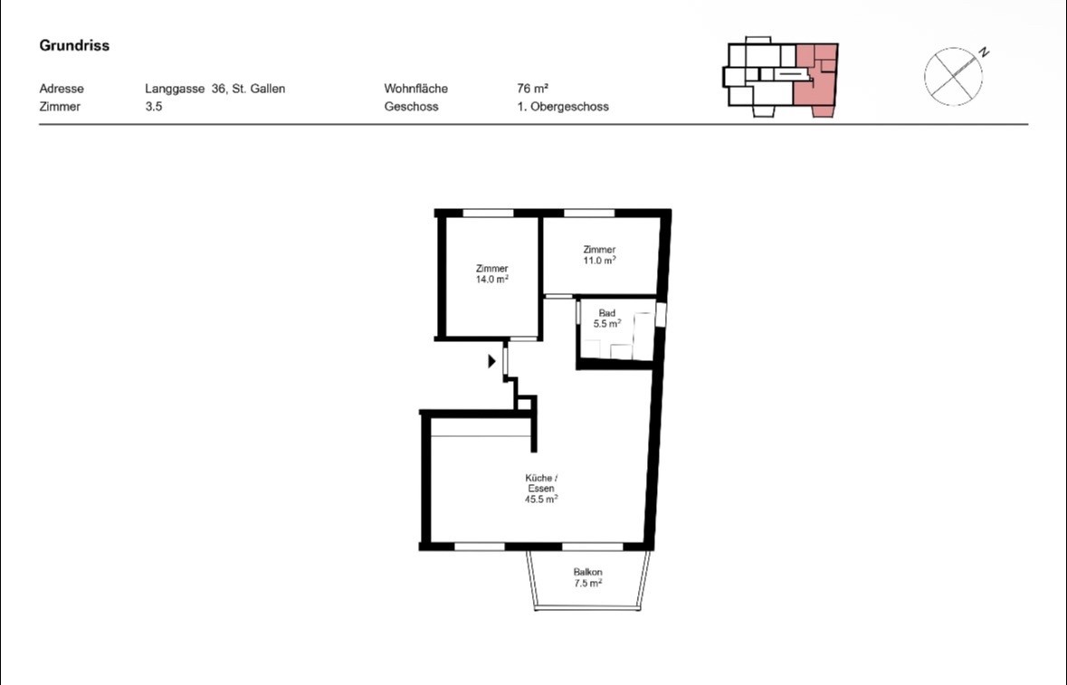3 ½ rooms apartment, Foto 8 von 9