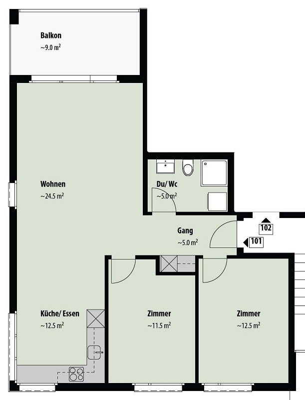 3 ½ rooms apartment, Foto 7 von 9