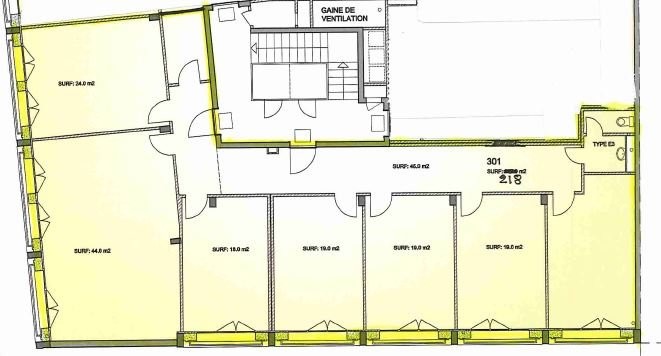 218m² office