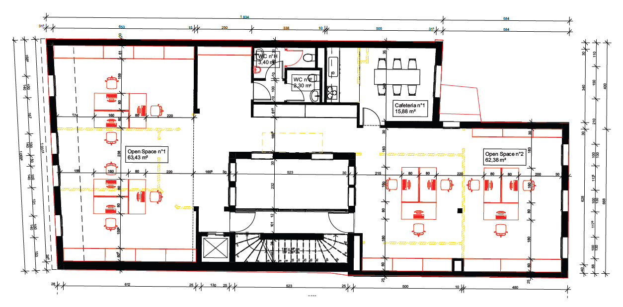 190m² Büro