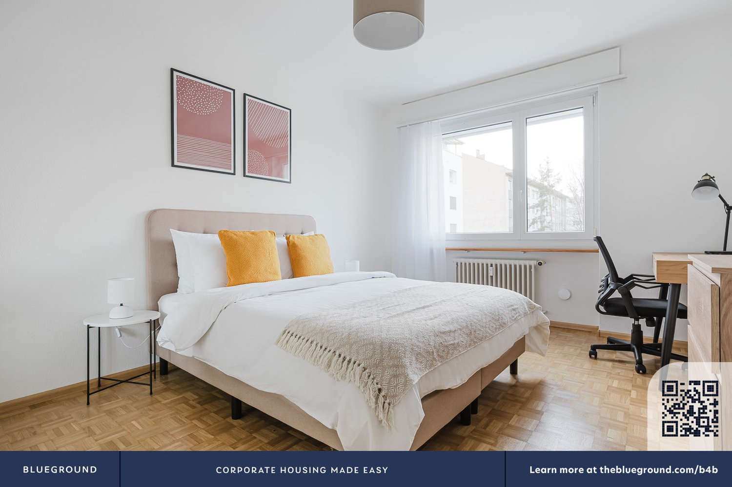 3 rooms furnished flat
