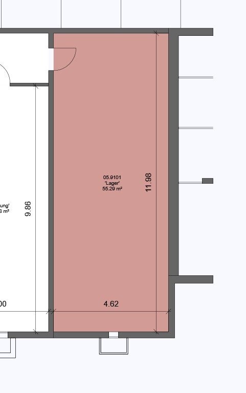 Ripostiglio di 55m²