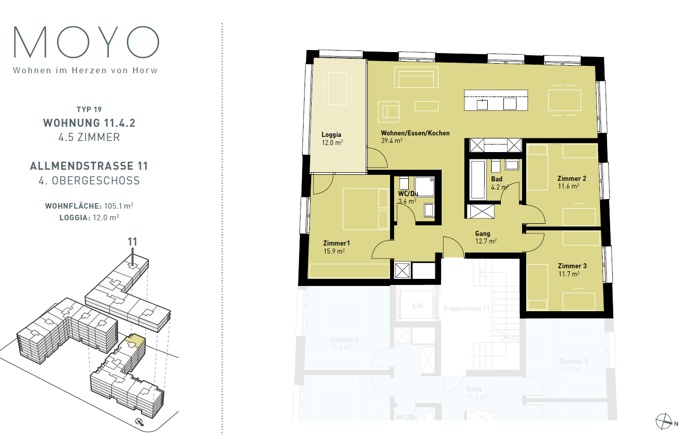 4 ½ rooms apartment