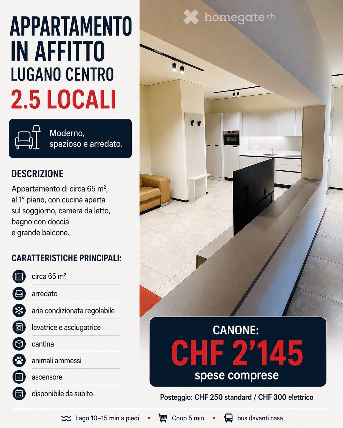 2 ½ rooms apartment