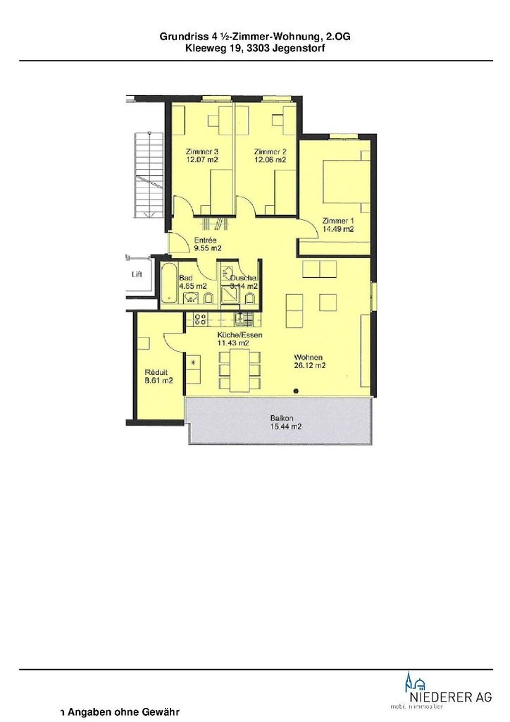 Appartement de 4 ½ pièces
