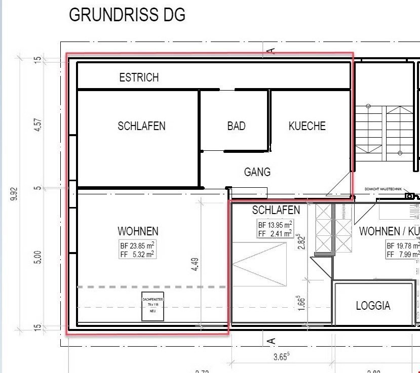 2 ½ rooms apartment