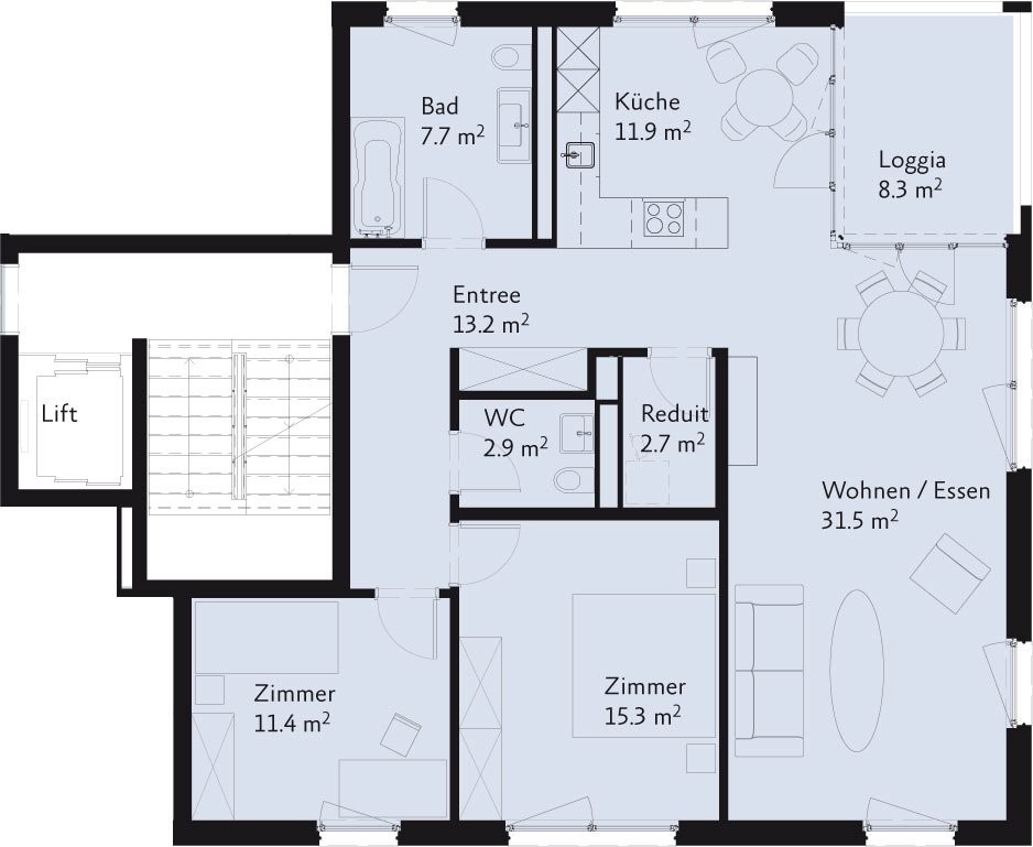 Appartamento di 3 ½ locali, foto 7 di 8
