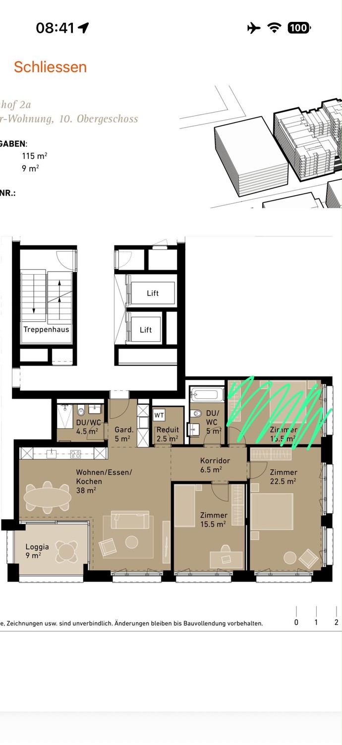 Appartement de 3 ½ pièces, photo 2 sur 10