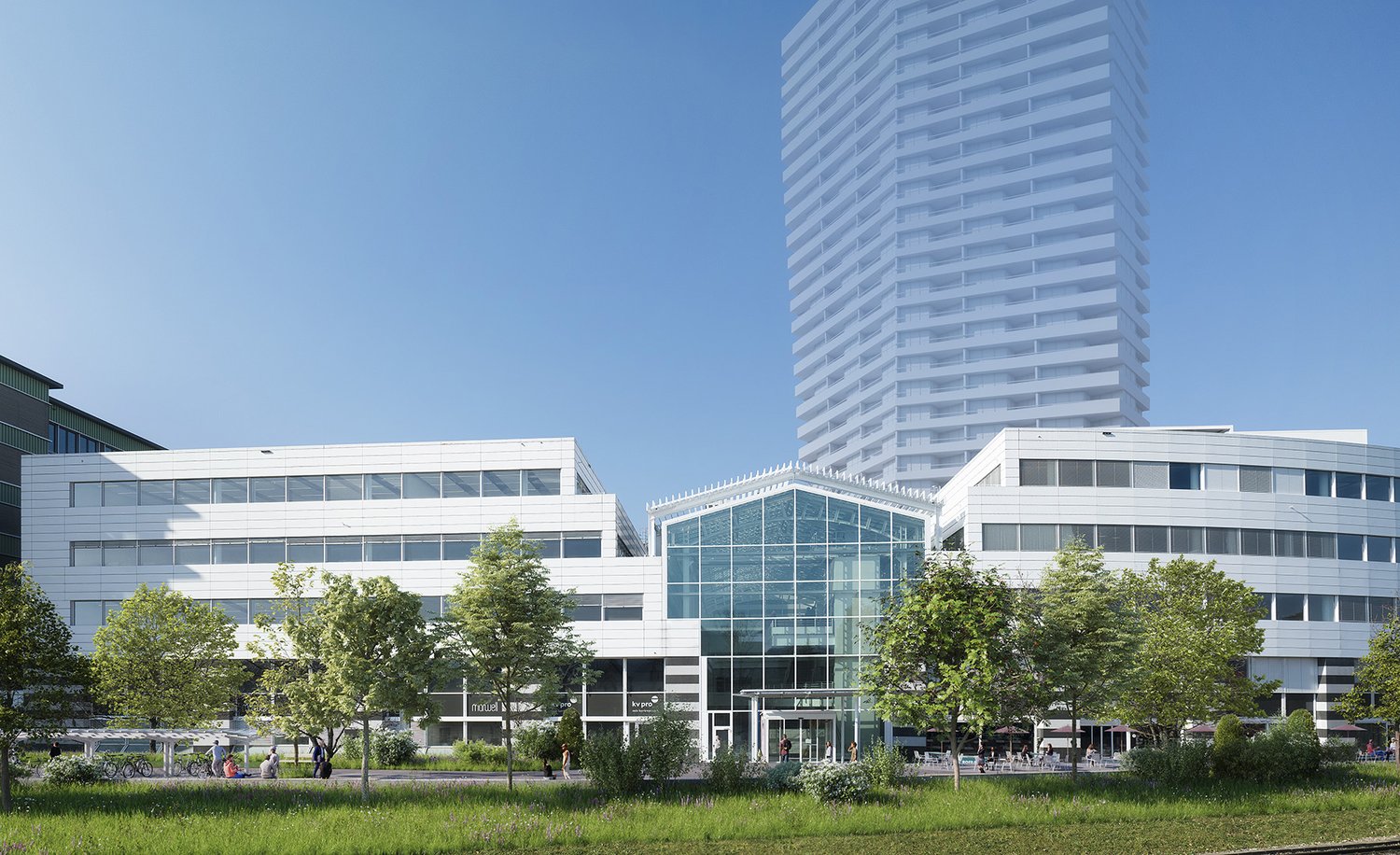 900m² office