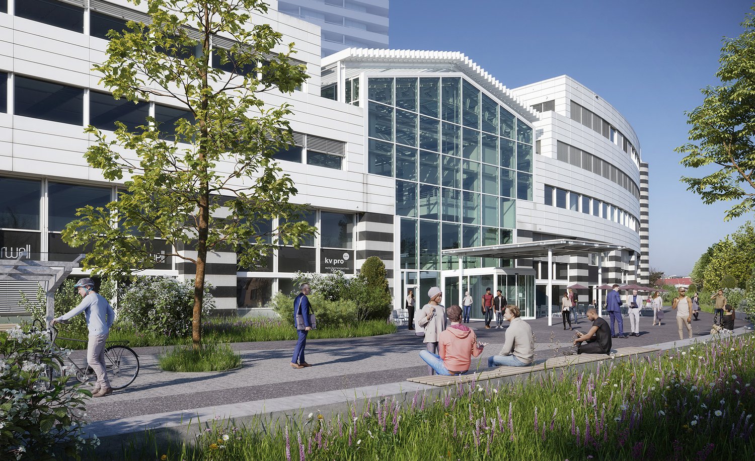 900m² office