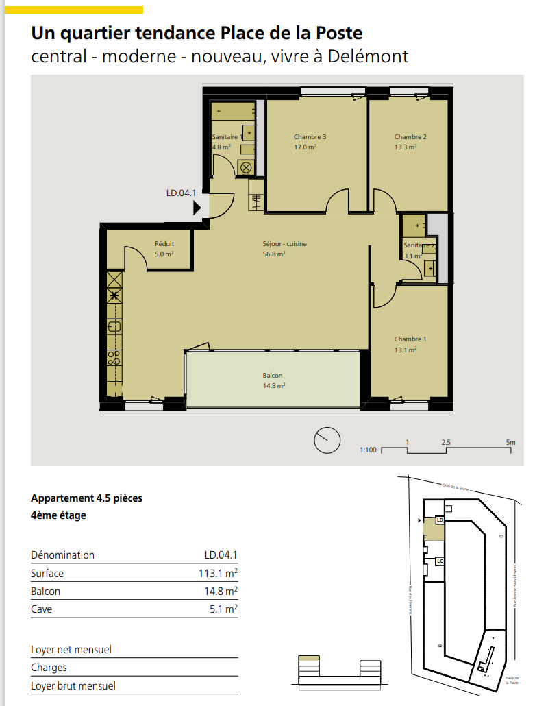 4 ½ rooms apartment