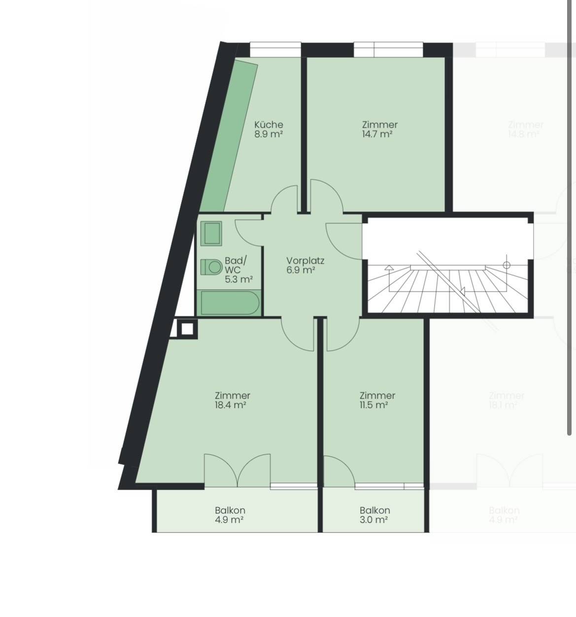 3 rooms apartment, Foto 3 von 10