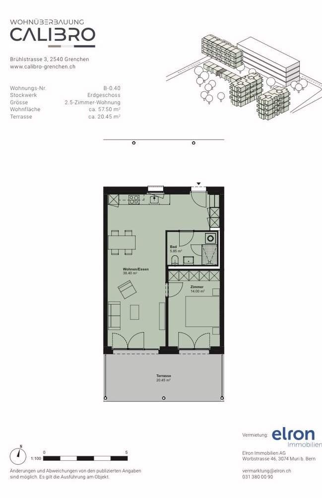 Appartement de 2 ½ pièces, photo 5 sur 5