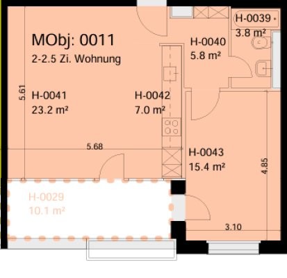 2 ½ rooms apartment, Foto 10 von 10