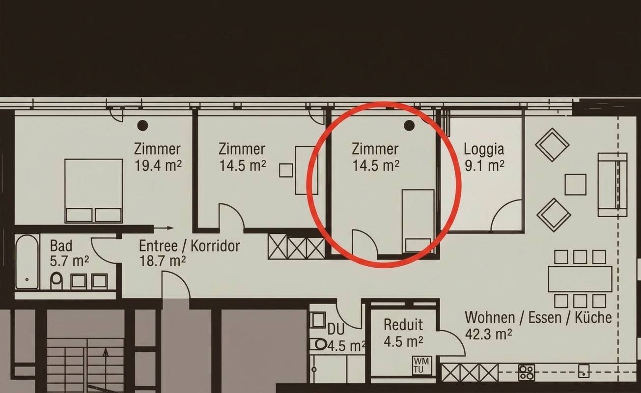 Room in a shared flat