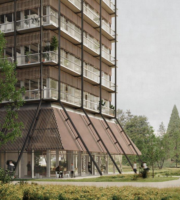 6000m² office