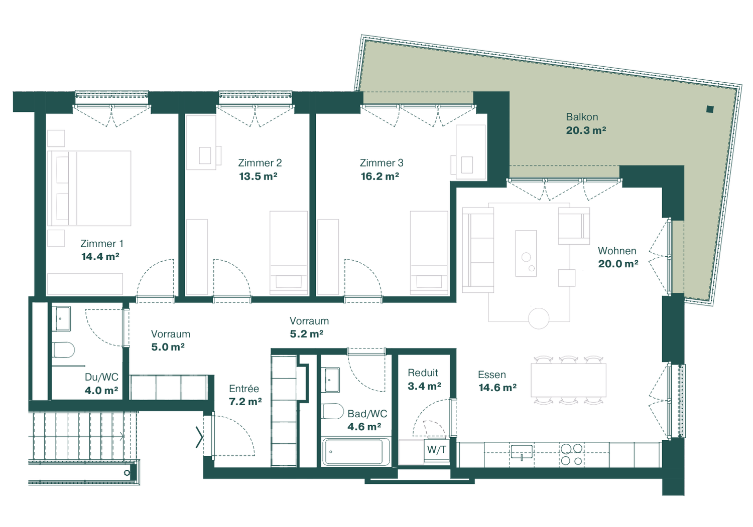 4 ½ rooms apartment, Foto 1 von 7