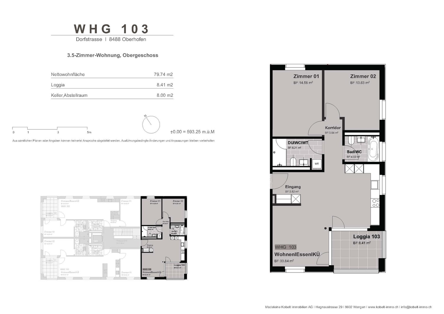 Appartamento di 3 ½ locali
